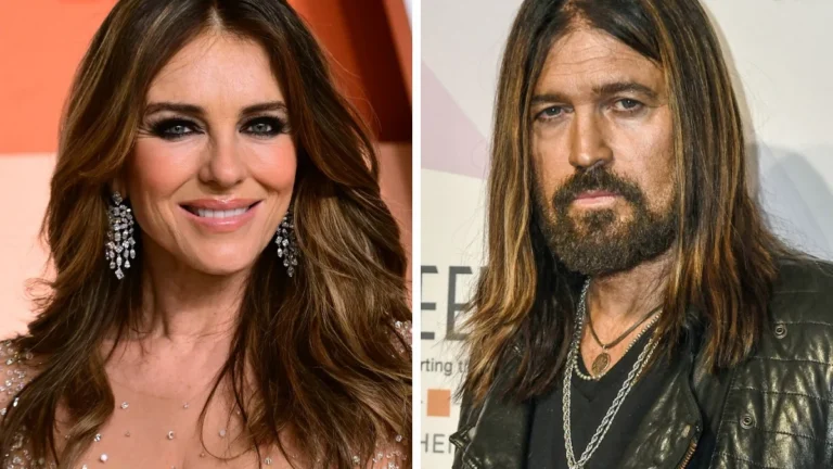 Elizabeth Hurley confirmó su relación con el papá de Miley Cyrus