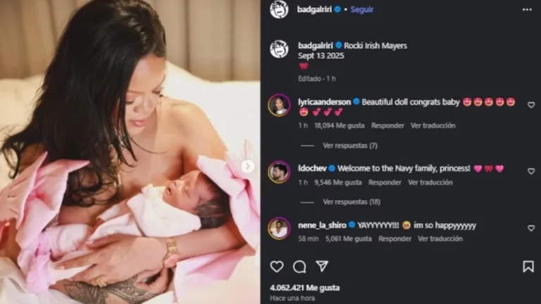Rihanna fue mamá por tercera vez y presentó a su bebé