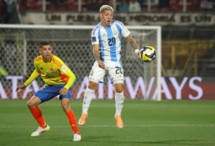 Prestianni, picante con los colombianos: “Hasta el técnico de ellos dijo que somos provocadores”
