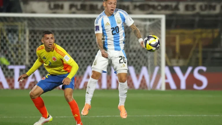 Prestianni, picante con los colombianos: “Hasta el técnico de ellos dijo que somos provocadores”